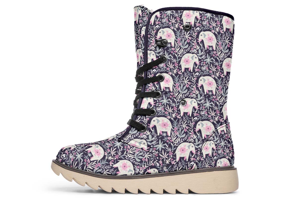 Floral Elephant Polar Vibe Boots