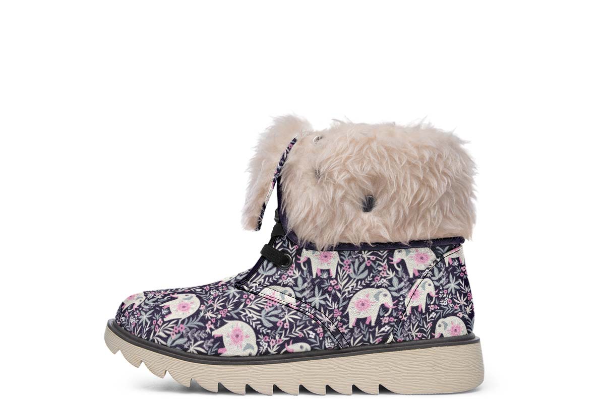 Floral Elephant Polar Vibe Boots