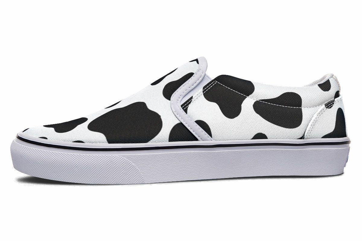 Cow Print Slip-On Shoes