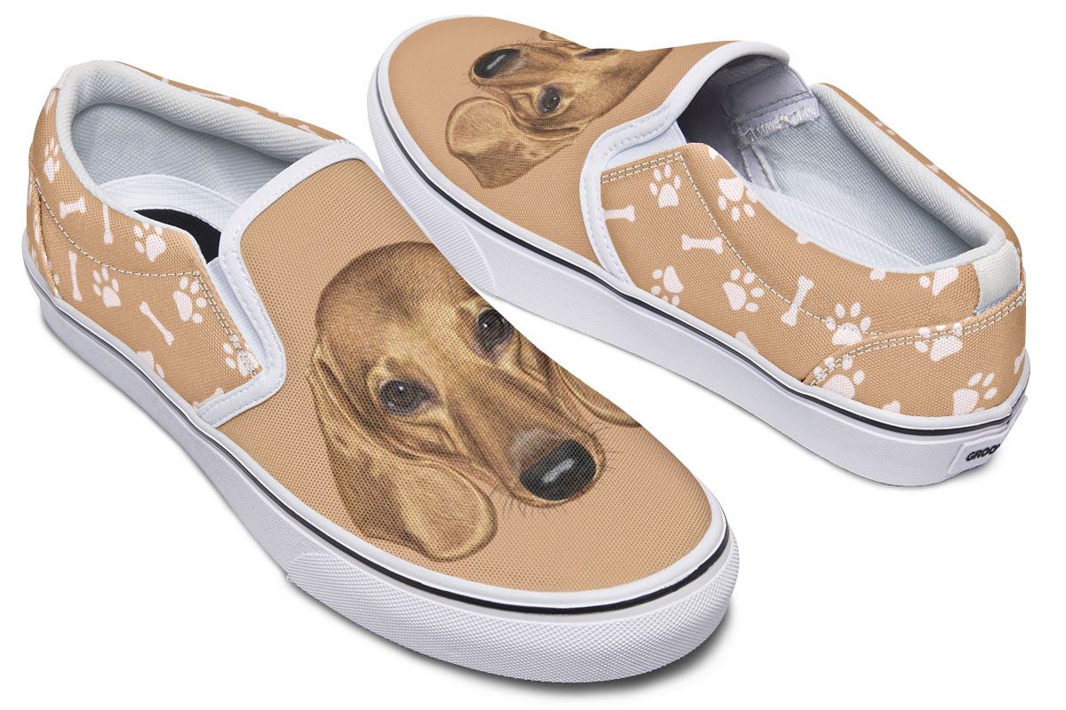 Dachshund Puppy Slip-On Shoes