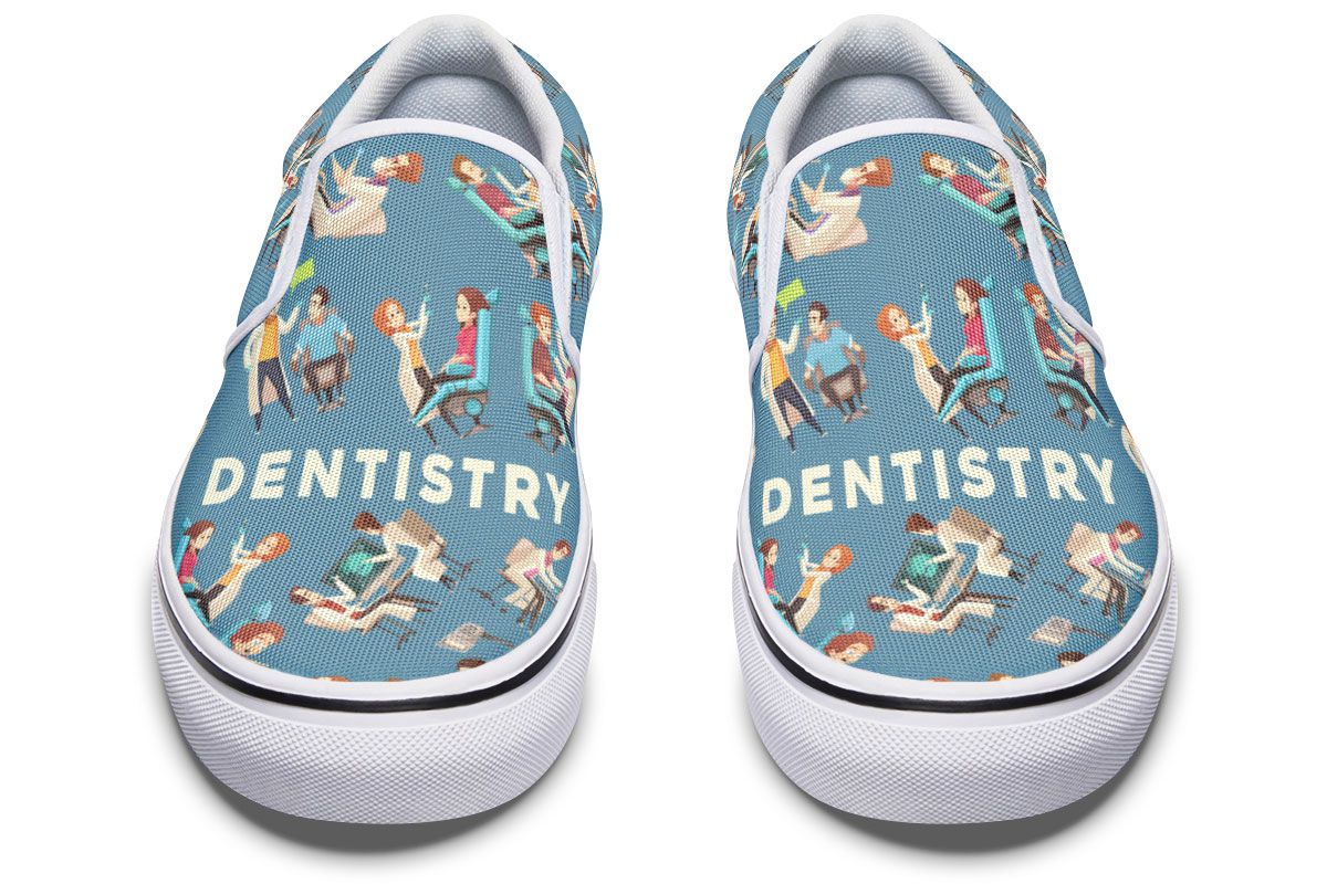 Dentistry Pattern Slip-On Shoes