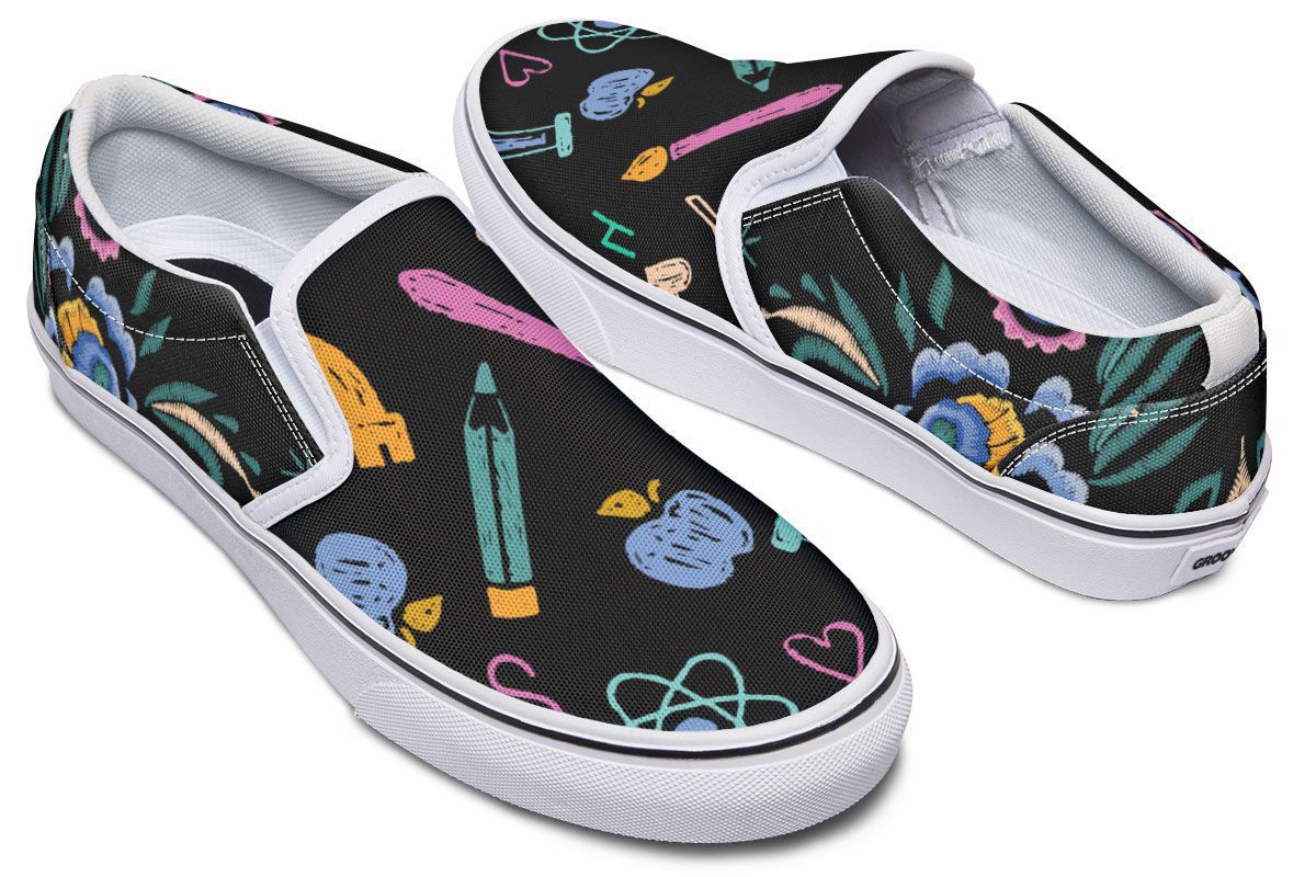 Embroidery Teaching Slip-On Shoes