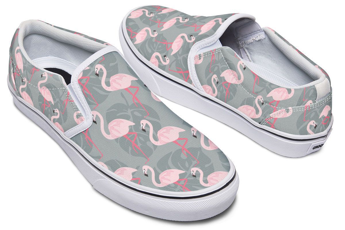 Fancy Flamingos Slip-On Shoes