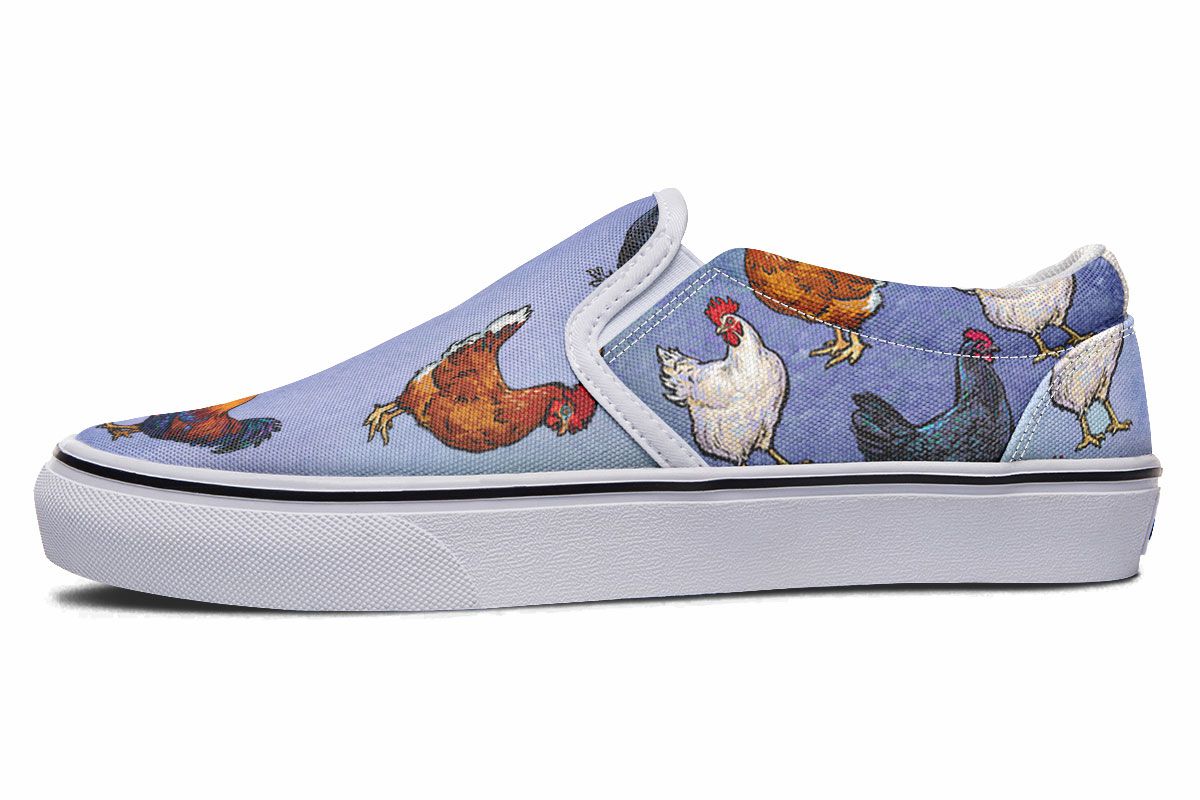 Farm Chicken Slip-On Shoes