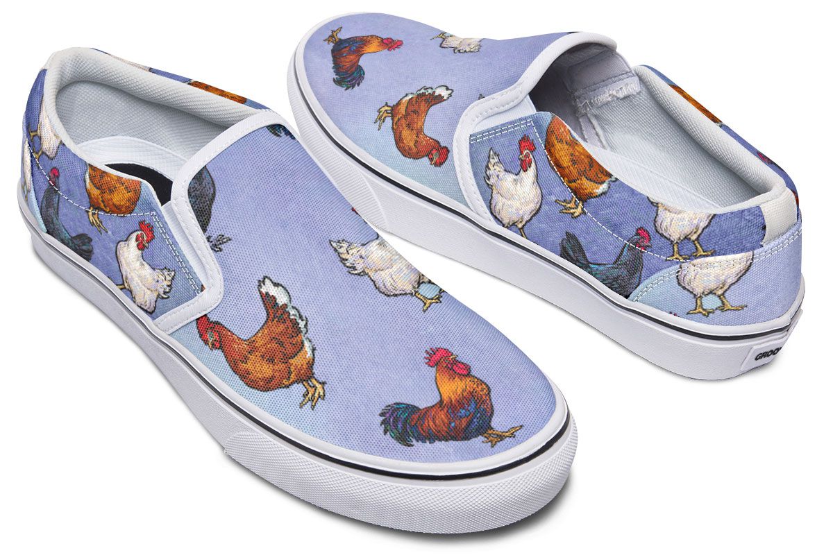 Farm Chicken Slip-On Shoes