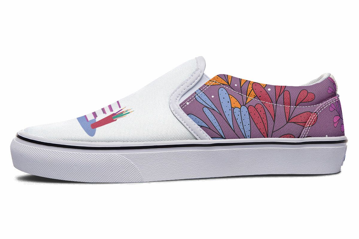 Floral Knowledge Slip-On Shoes