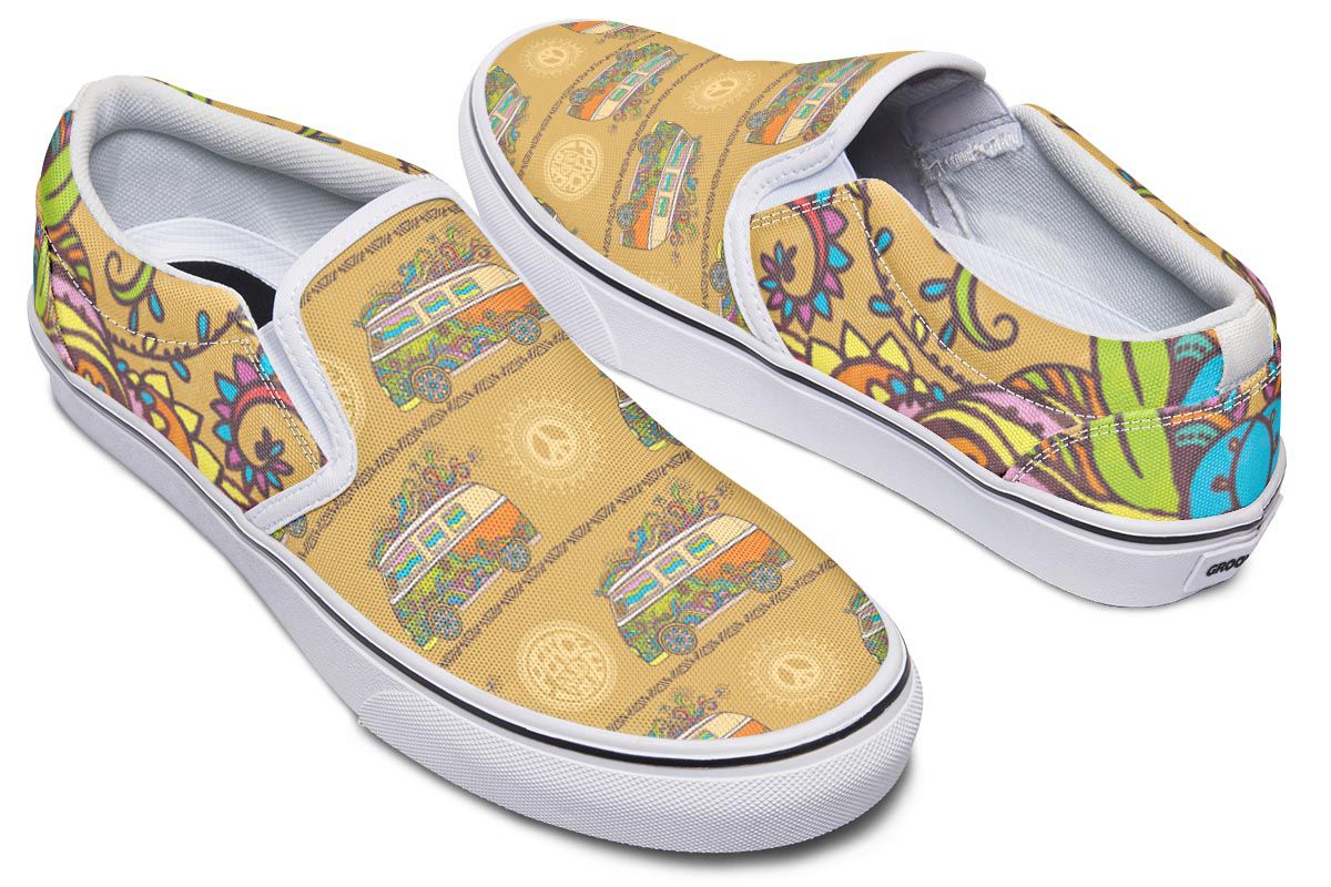 Tribal Hippie Slip-On Shoes