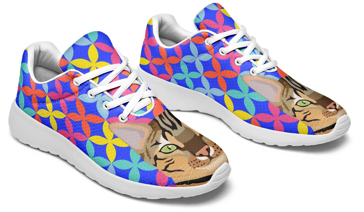 Colorful Bengel Cat Sneakers