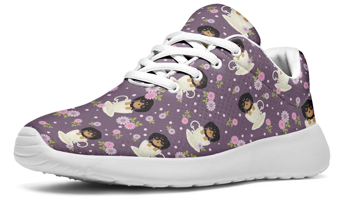 Dachshund Cup Of Tea Sneakers