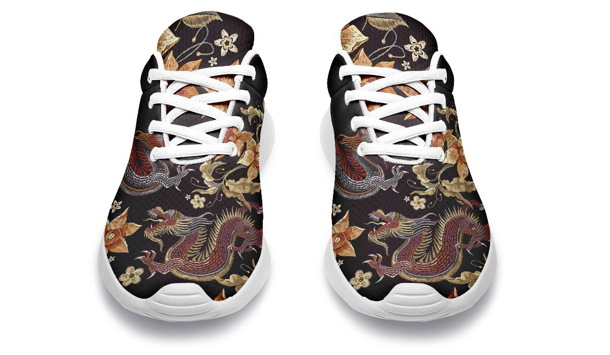 Embroidery Dragon Sneakers