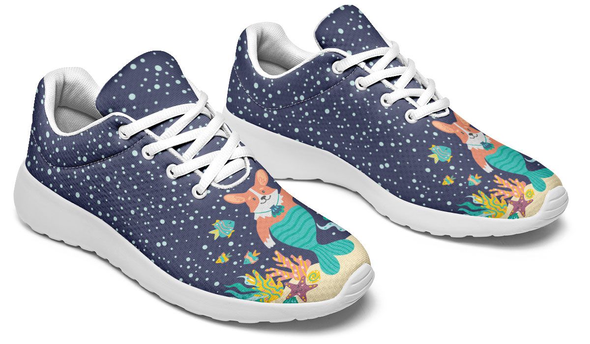 Mermaid Corgi Sneakers