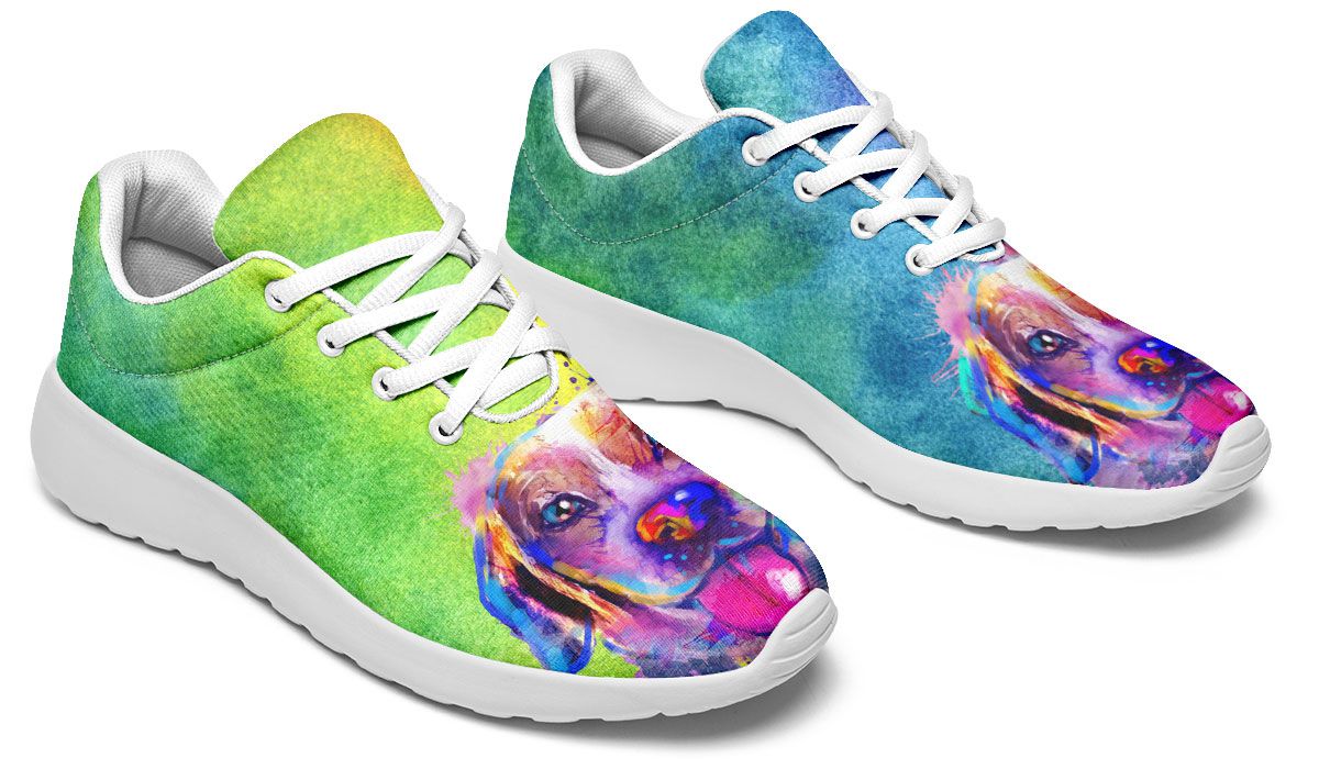 Rainbow Beagle Sneakers