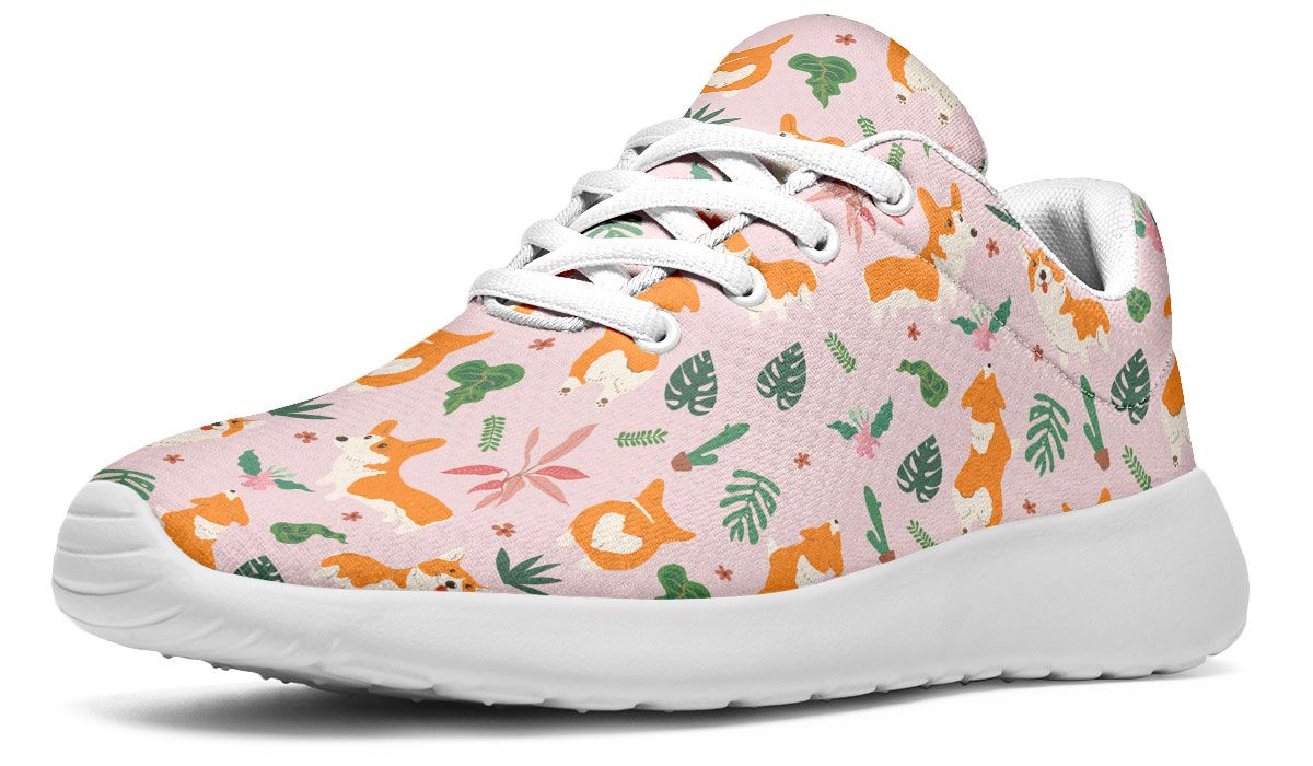 Tropical Corgi Sneakers