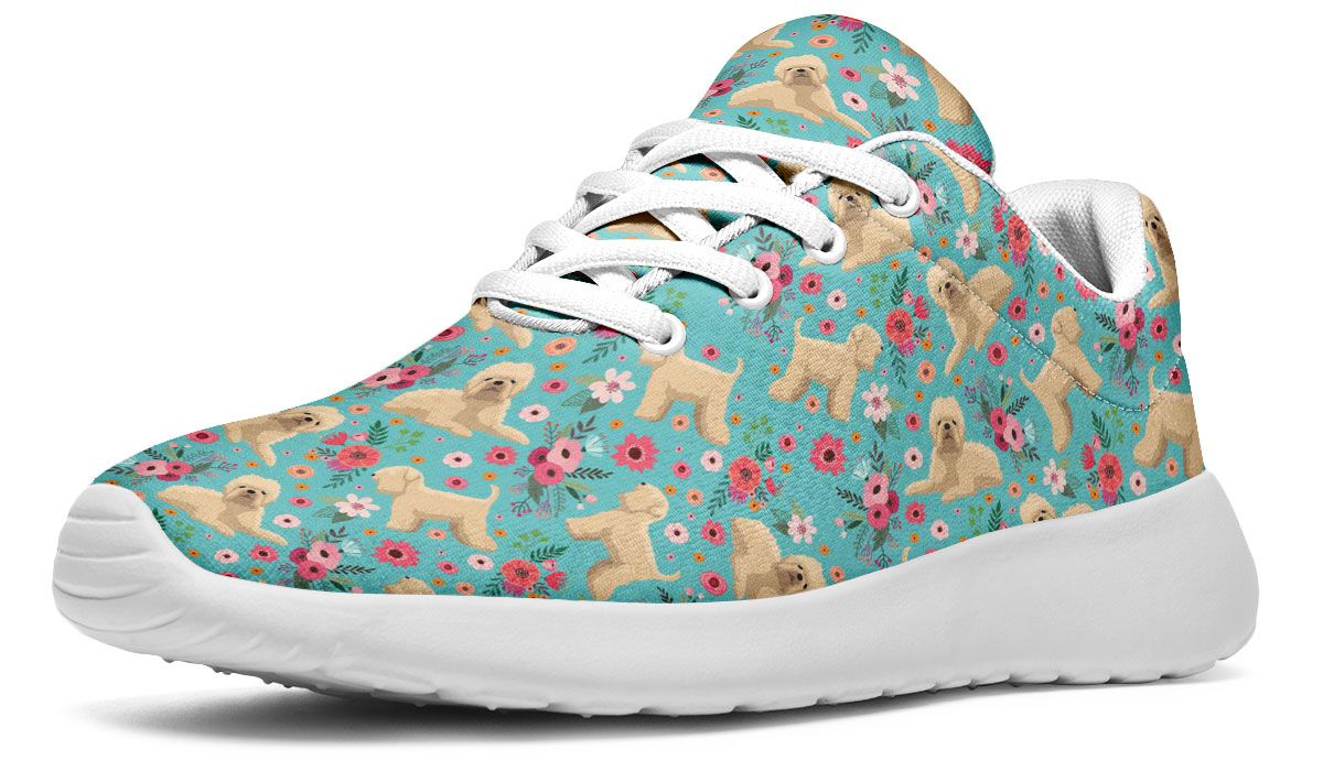 Wheaten Terrier Flower Sneakers