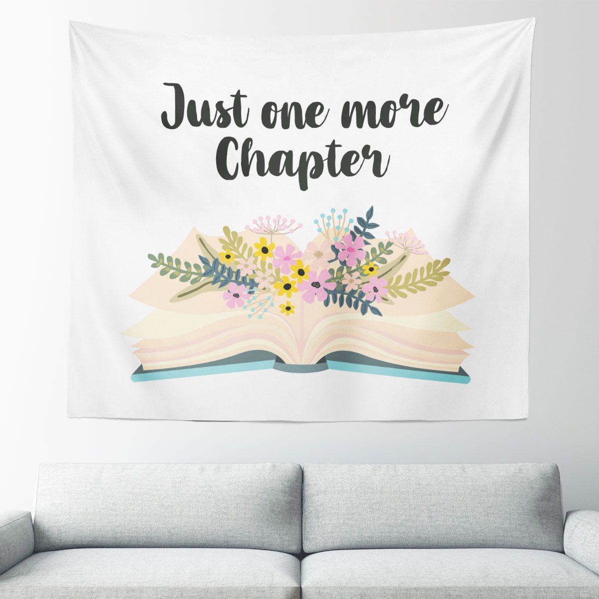 Just One More Chapter Book Wall Tapestry