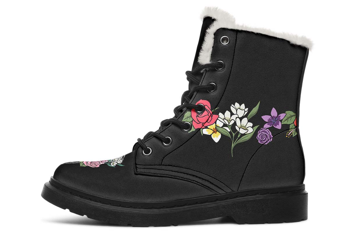 Floral Anatomy Tooth Winter Boots