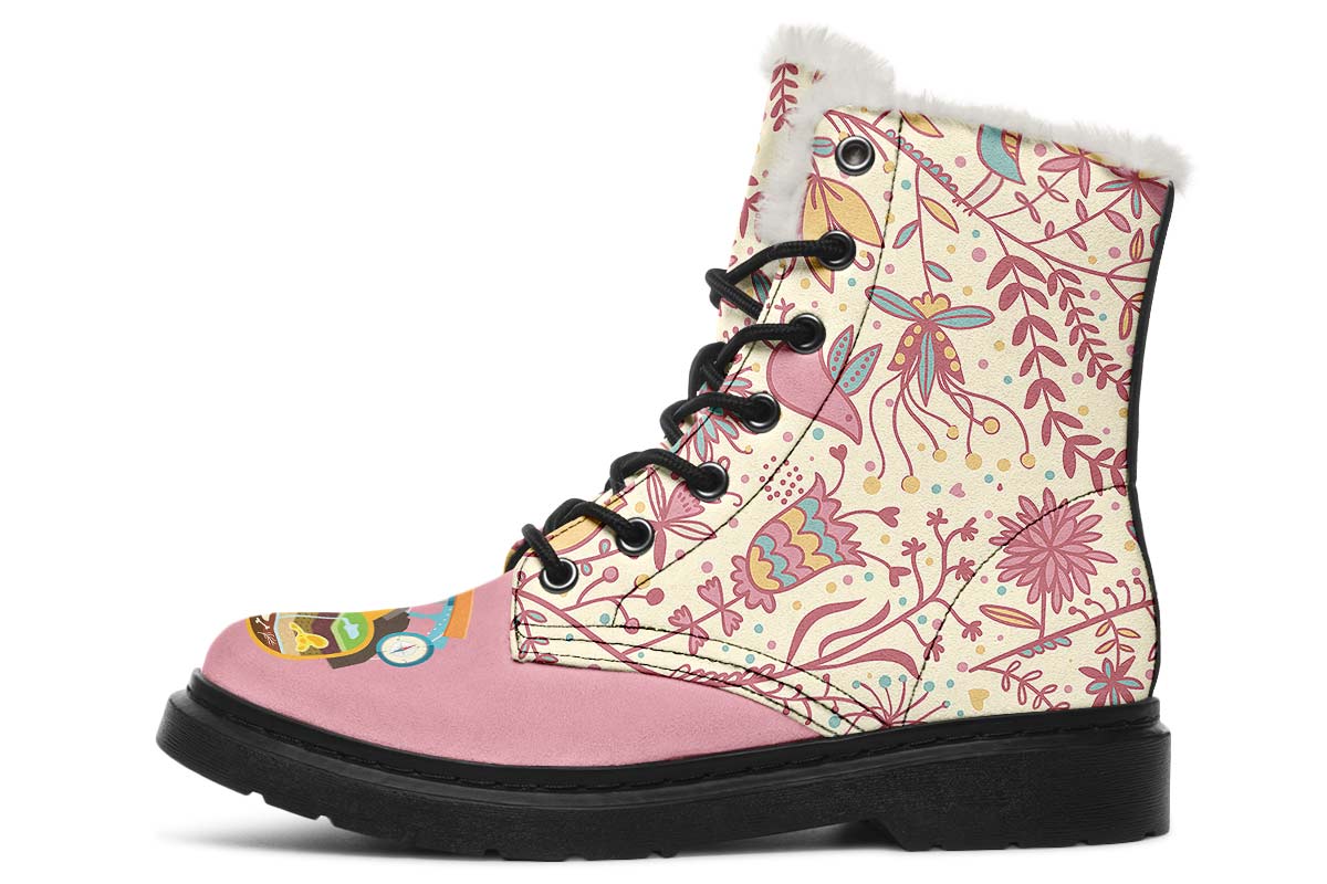 Floral Geology Winter Boots