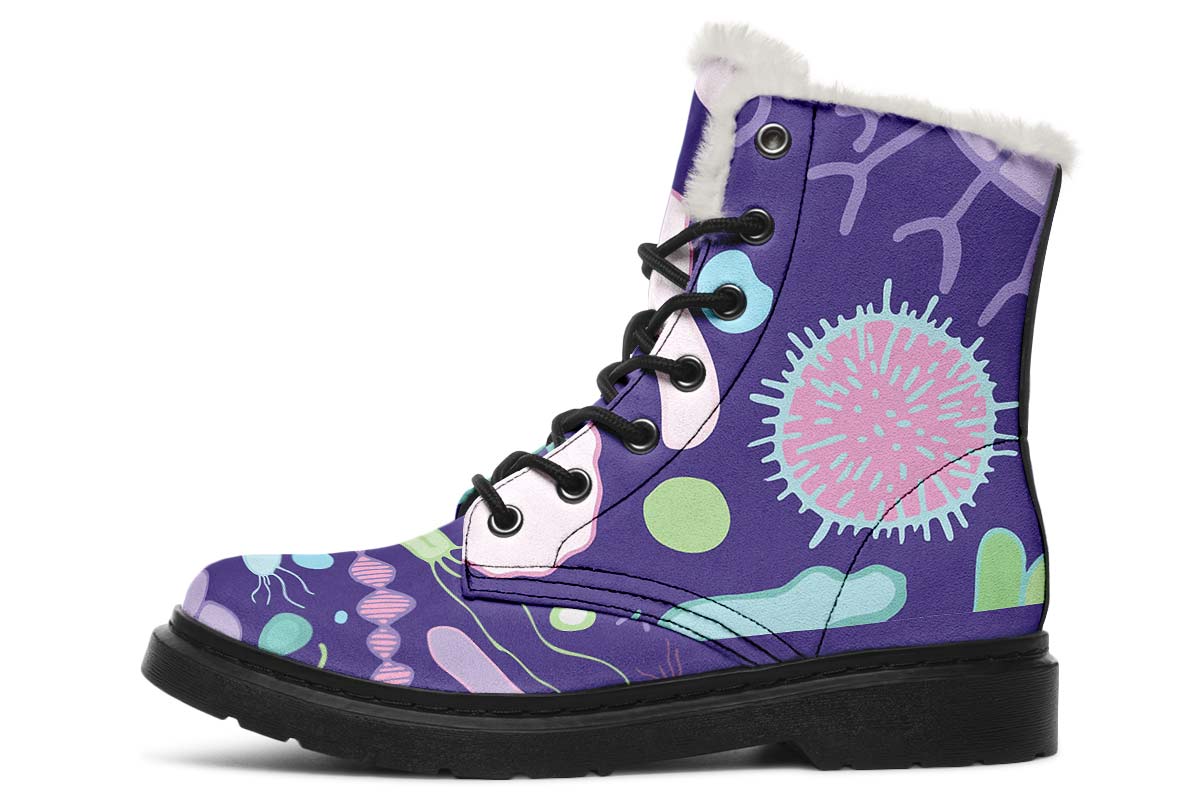 Virus And Bacteria Winter Boots
