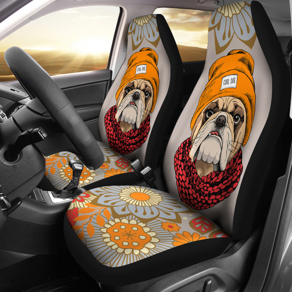 Cool Bulldog Car Seat Covers