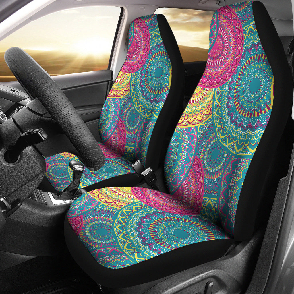 Ethnic Mandala, Bohemian Pattern Car Seat Covers Pair, 2 Front Seat retailer Covers, Car Seat Protector, Car Accessory, Seat Cover For Car