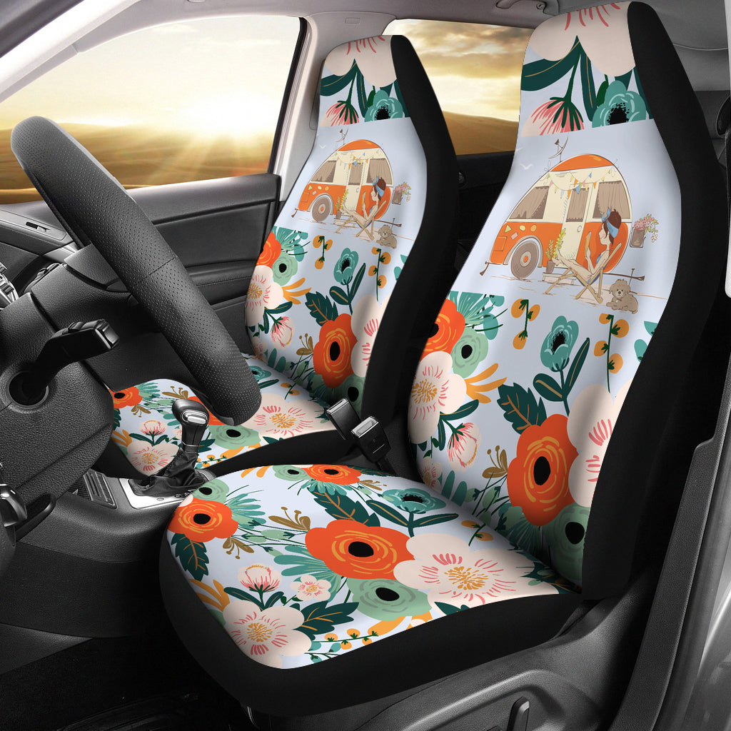 Happy Camper Car Seat Covers