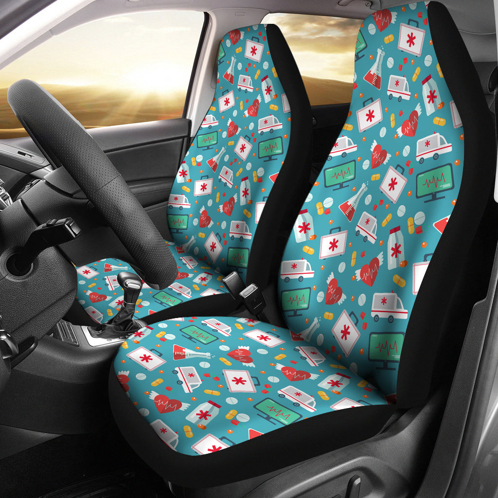 Nurse Pattern Car Seat Covers