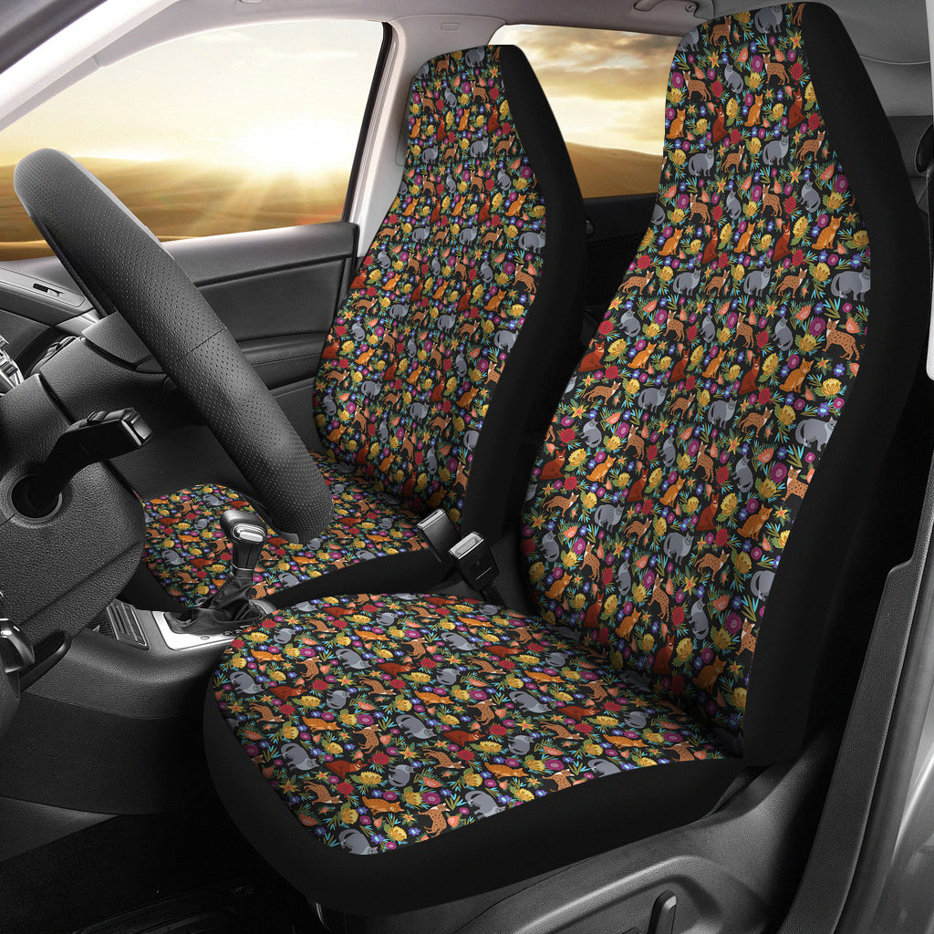 Cat Flower Car Seat Covers