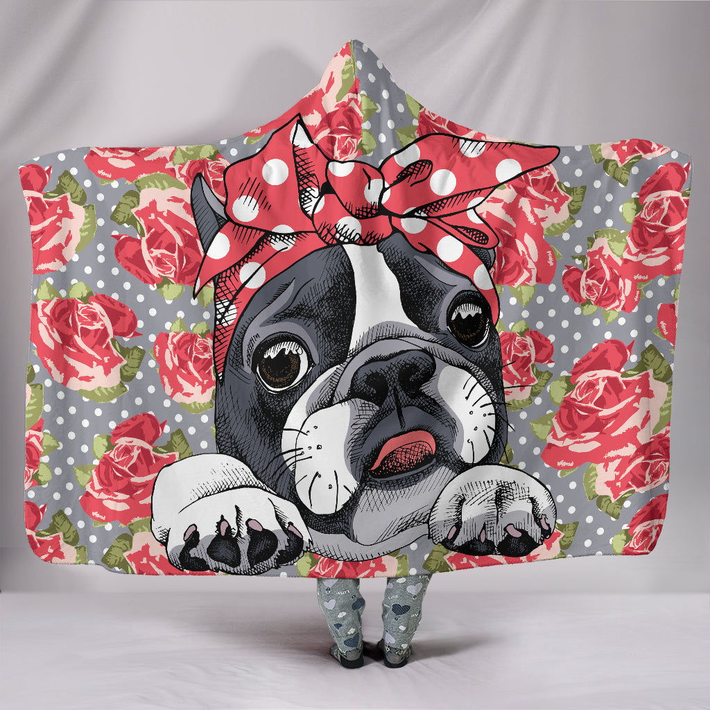 Pug discount hooded blanket