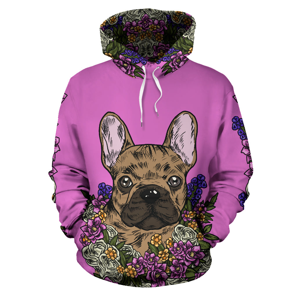 Illustrated French Bulldog Hoodie