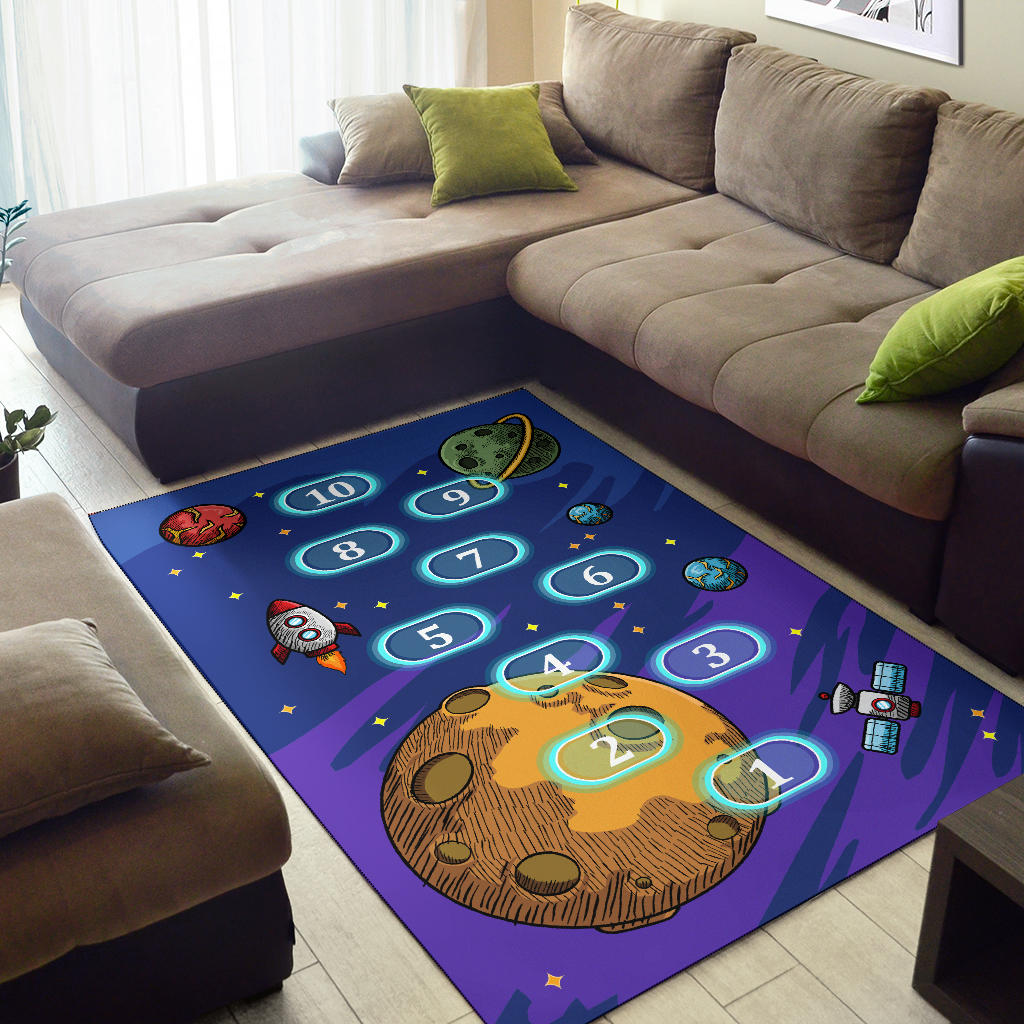 Space Counting Area Rug