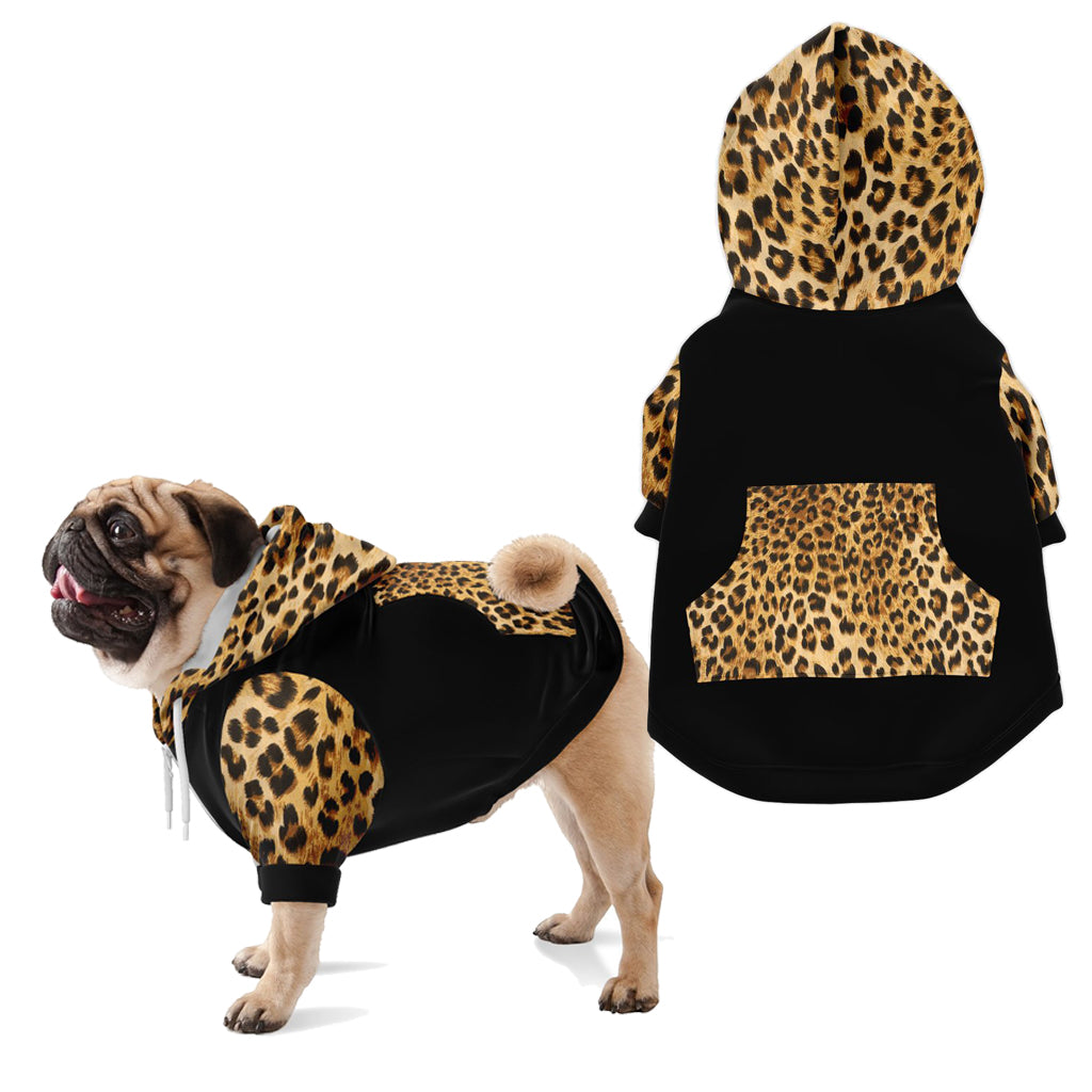 Cheetah Pattern Athletic Dog Zip Up