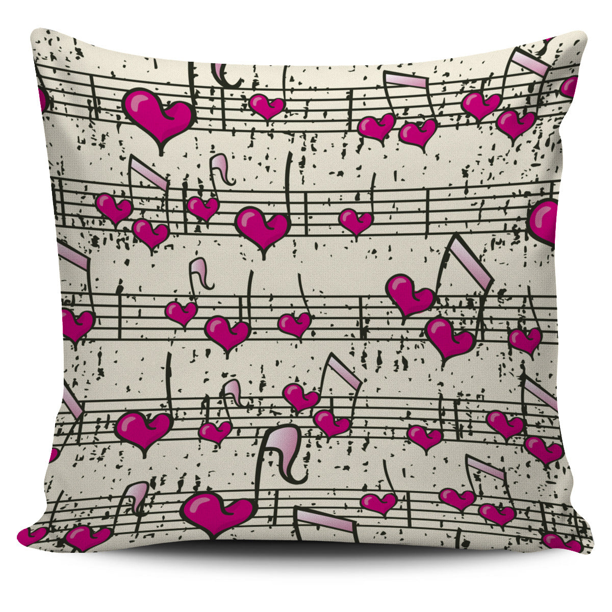 Heart Music Pillow Cover