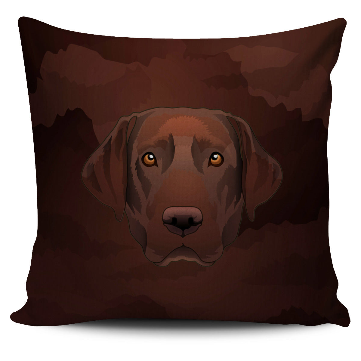 Real Chocolate Lab Pillow Cover