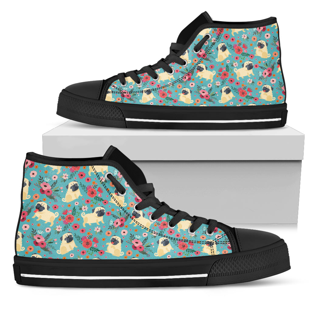 Pug Flower Shoes