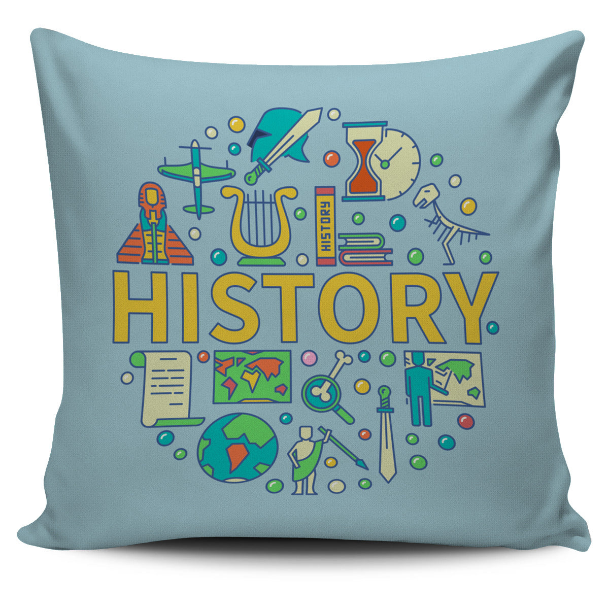 History Pillow Cover