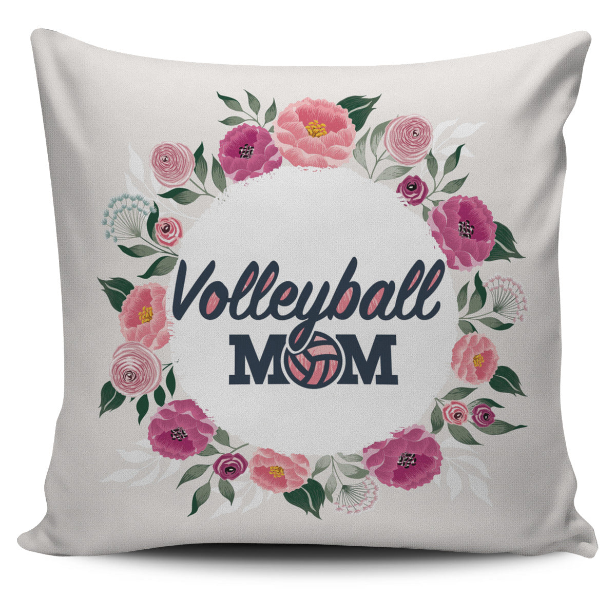 Volleyball Mom Pillow Cover