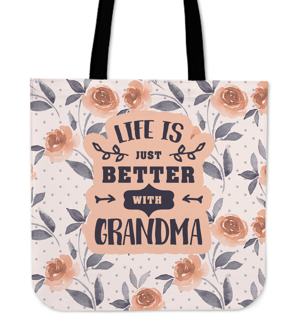 Life Is Better Linen Tote Bag