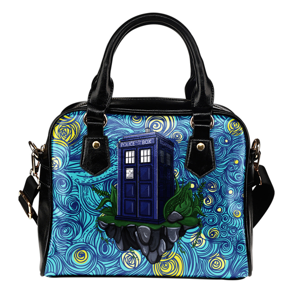 Dr Who Tardis Starry Night Shoulder Handbag