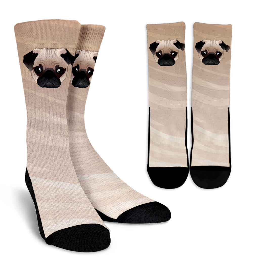 Real Fawn Pug Socks