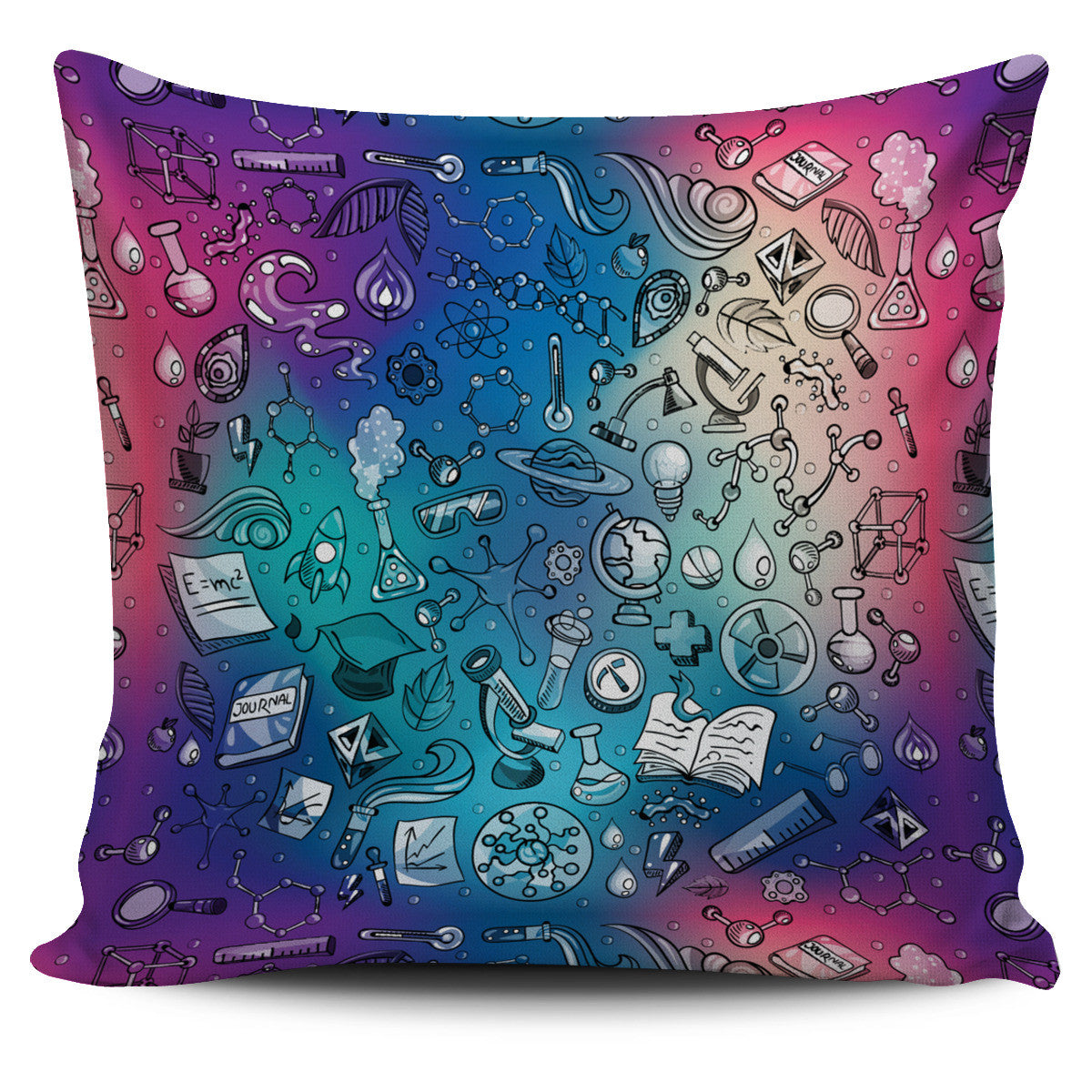 Rainbow Science Pillow Cover