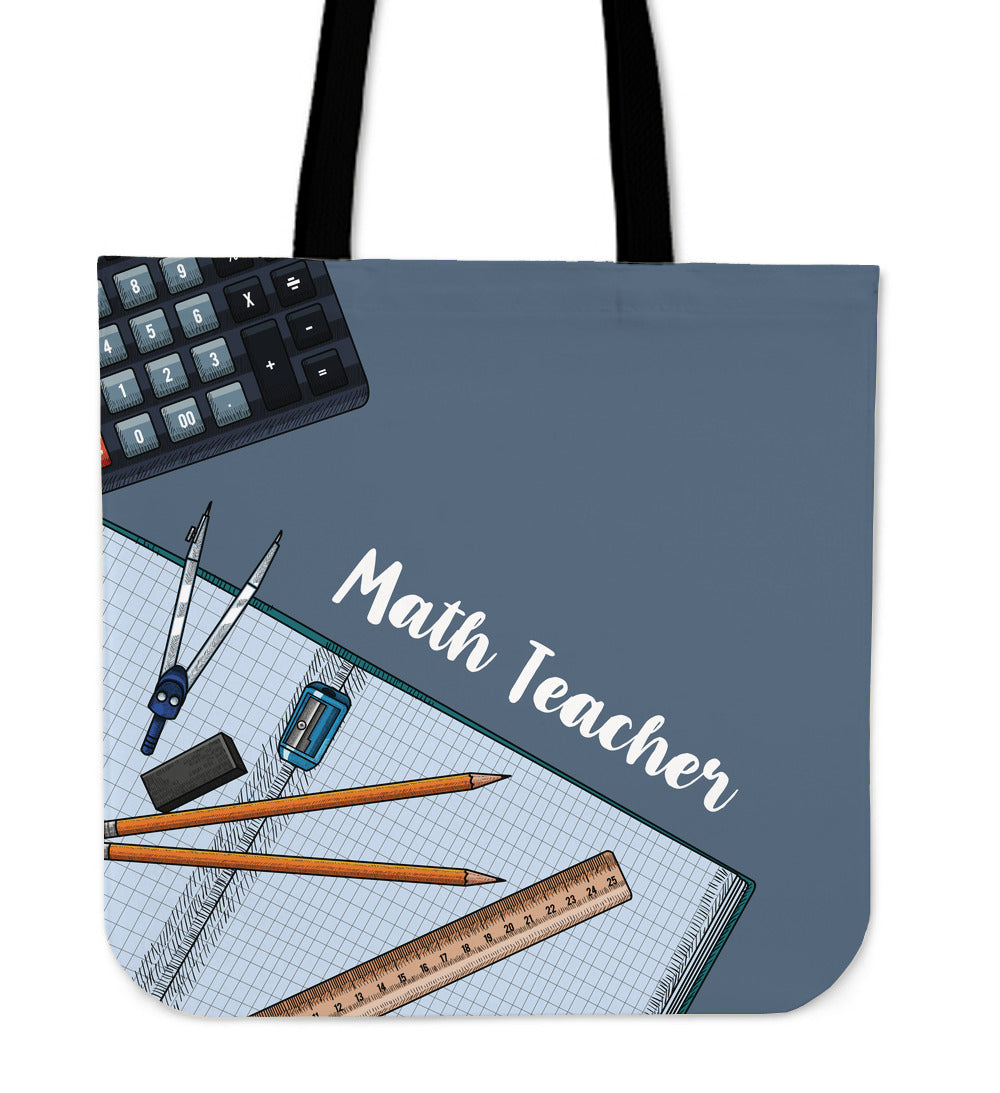 Math Teacher Lifestyle Linen Tote Bag