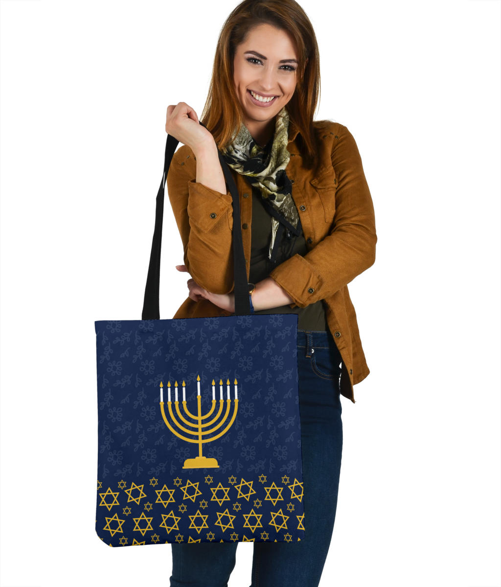 Hanukkah Night Cloth Tote Bag