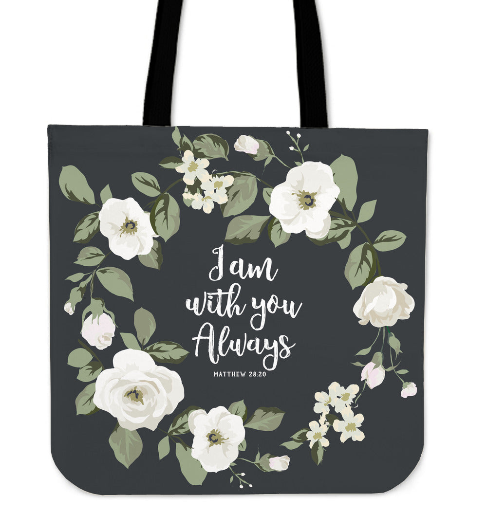 "With You" Linen Tote Bag