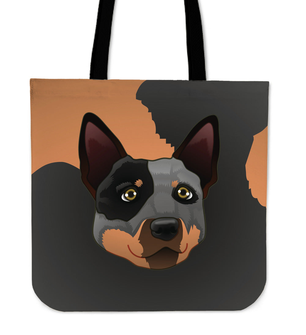 Real Australian Cattle Dog Cloth Tote Bag