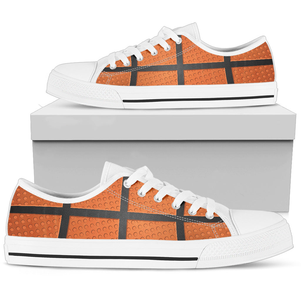 Basketball Pattern Low Tops