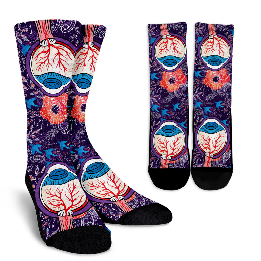 Eyeball Illustration Socks