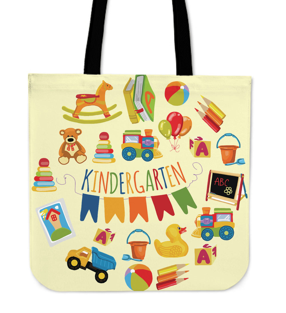 Kindergarten Teacher Linen Tote Bag
