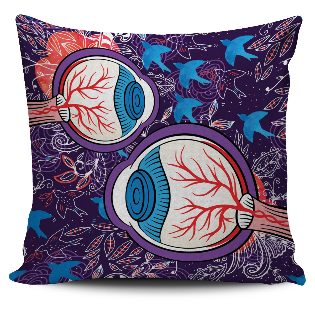 Eyeball Illustration Pillow Cover