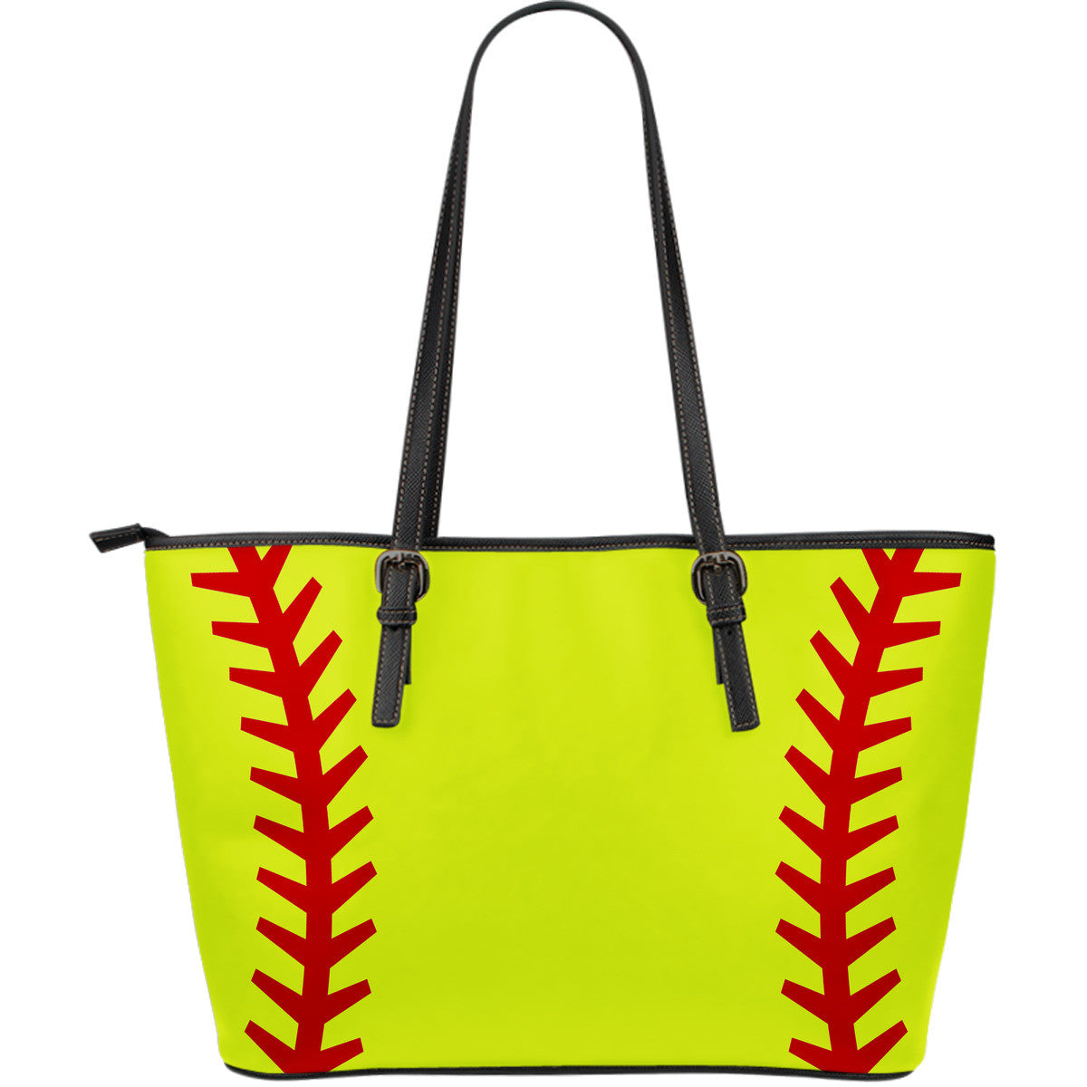 Softball Tote Bags with Ball Stitch Design