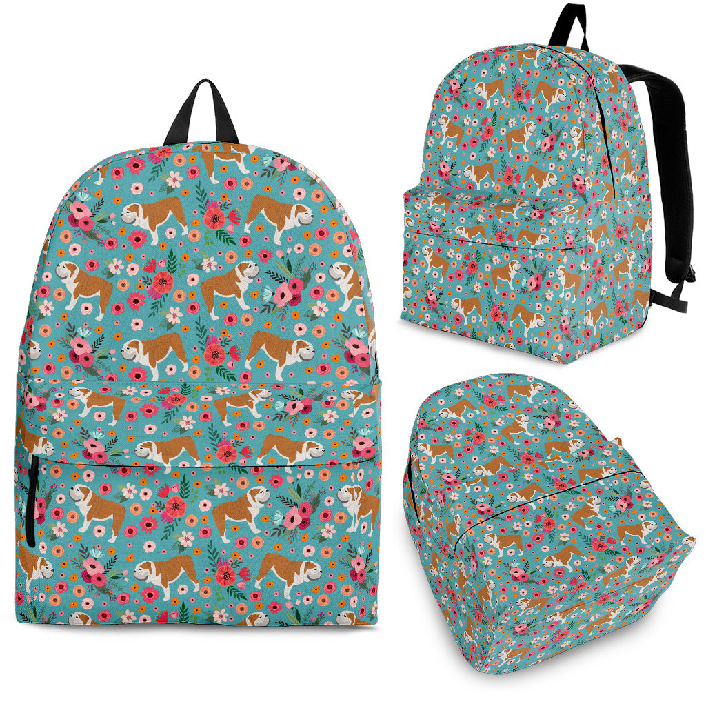 Bulldog Flower Backpack